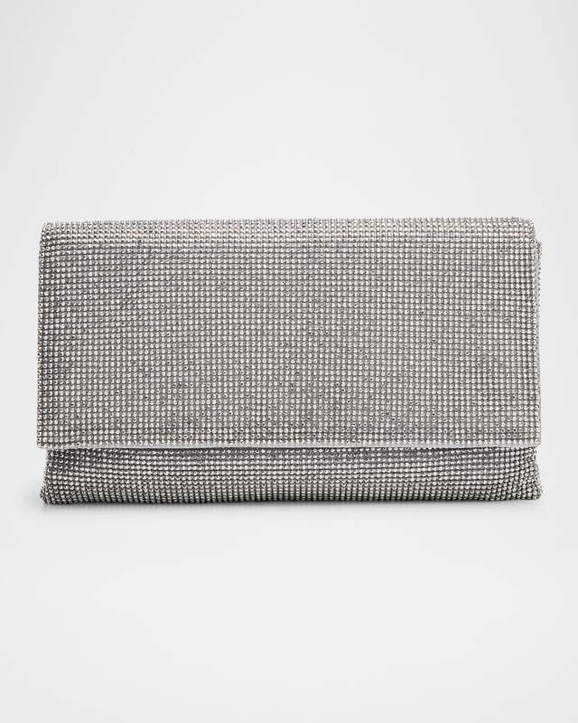 Evening Flap Mesh Clutch Bag