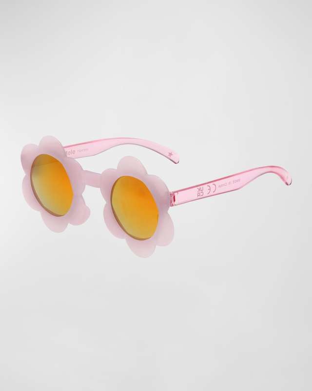 Girl's Soleil Floral-Shaped Sunglasses