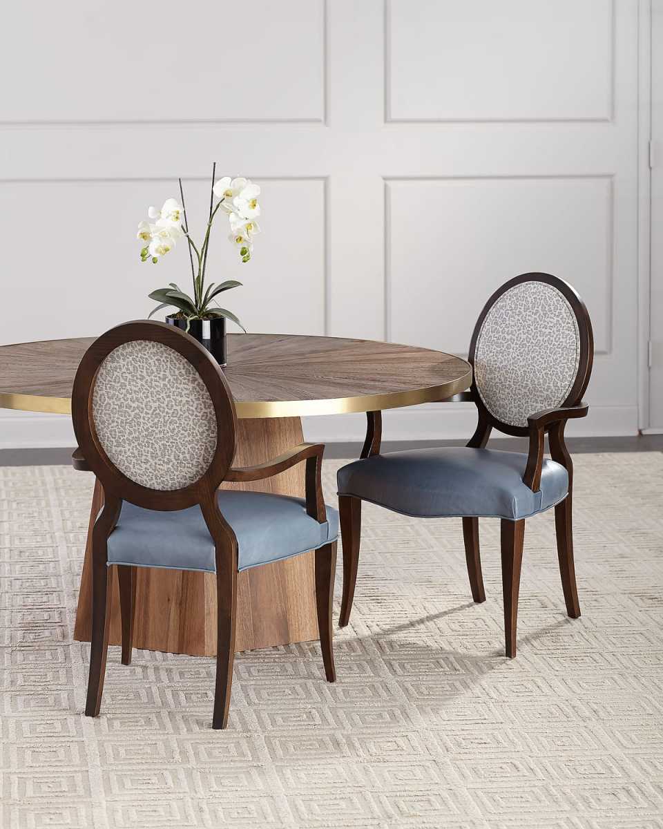 Pearlington Leather Arm Chair, Set of 2