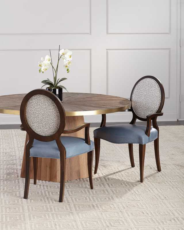 Pearlington Leather Arm Chair, Set of 2