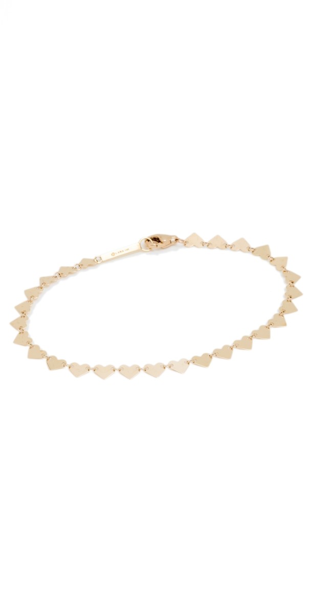 LANA 14k Heart Chain Bracelet Gold