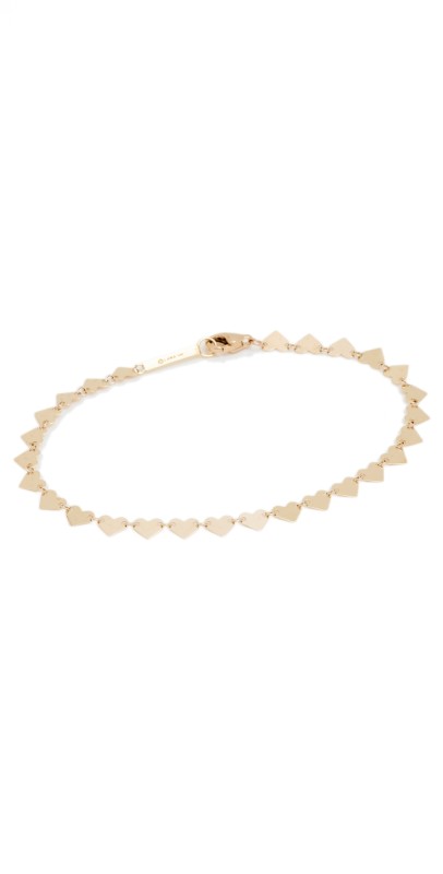 LANA 14k Heart Chain Bracelet Gold
