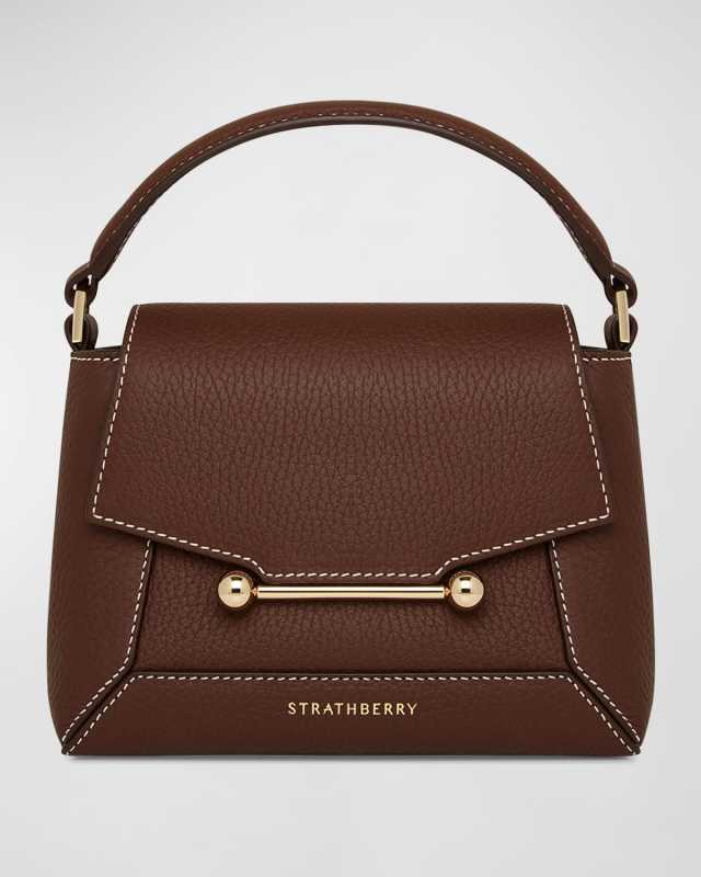 Mosaic Nano Leather Top-Handle Bag
