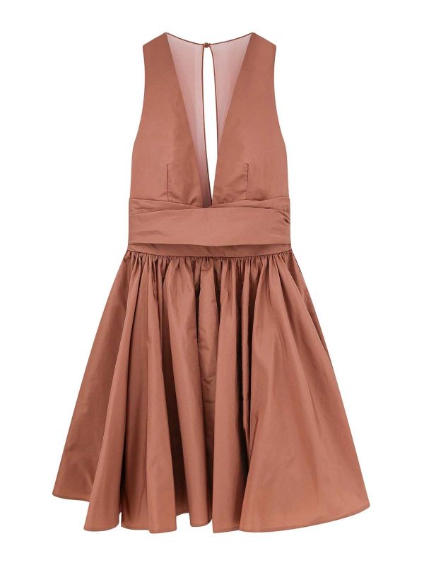 Pinko Robe Au Genou - Marron