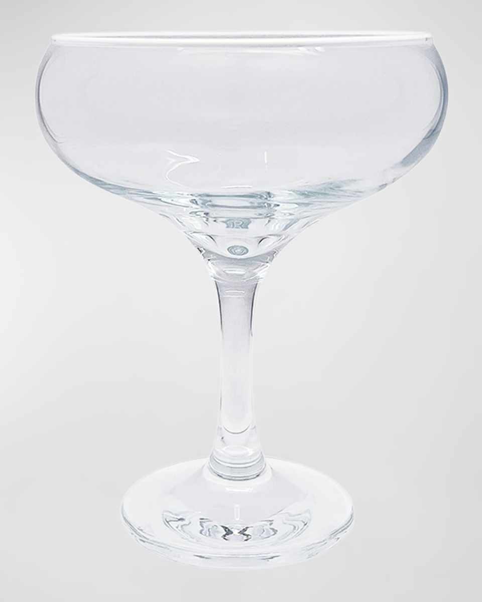 Fine Line Clear Coupe Glasses, Set of 4