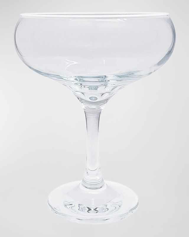 Fine Line Clear Coupe Glasses, Set of 4