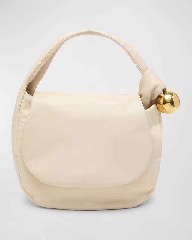 Sphere Flat Napa Leather Shoulder Bag