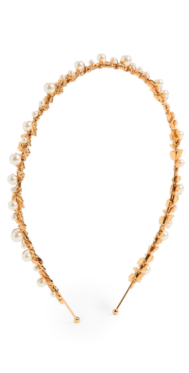 Jennifer Behr Mae Headband Gold