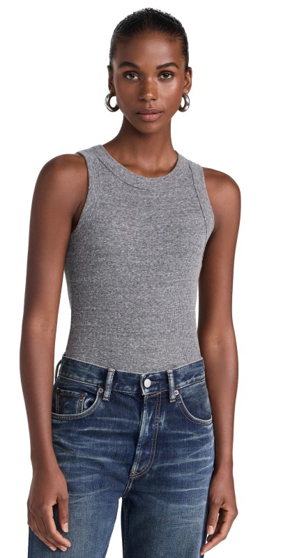 B Sides Rib Tank Heather Grey