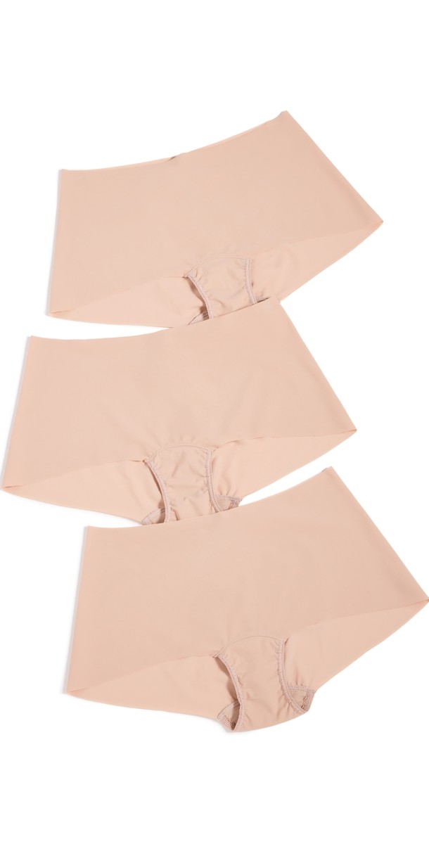 Hanky Panky Breathe Soft Boy Shorts 3 Pack Taupe