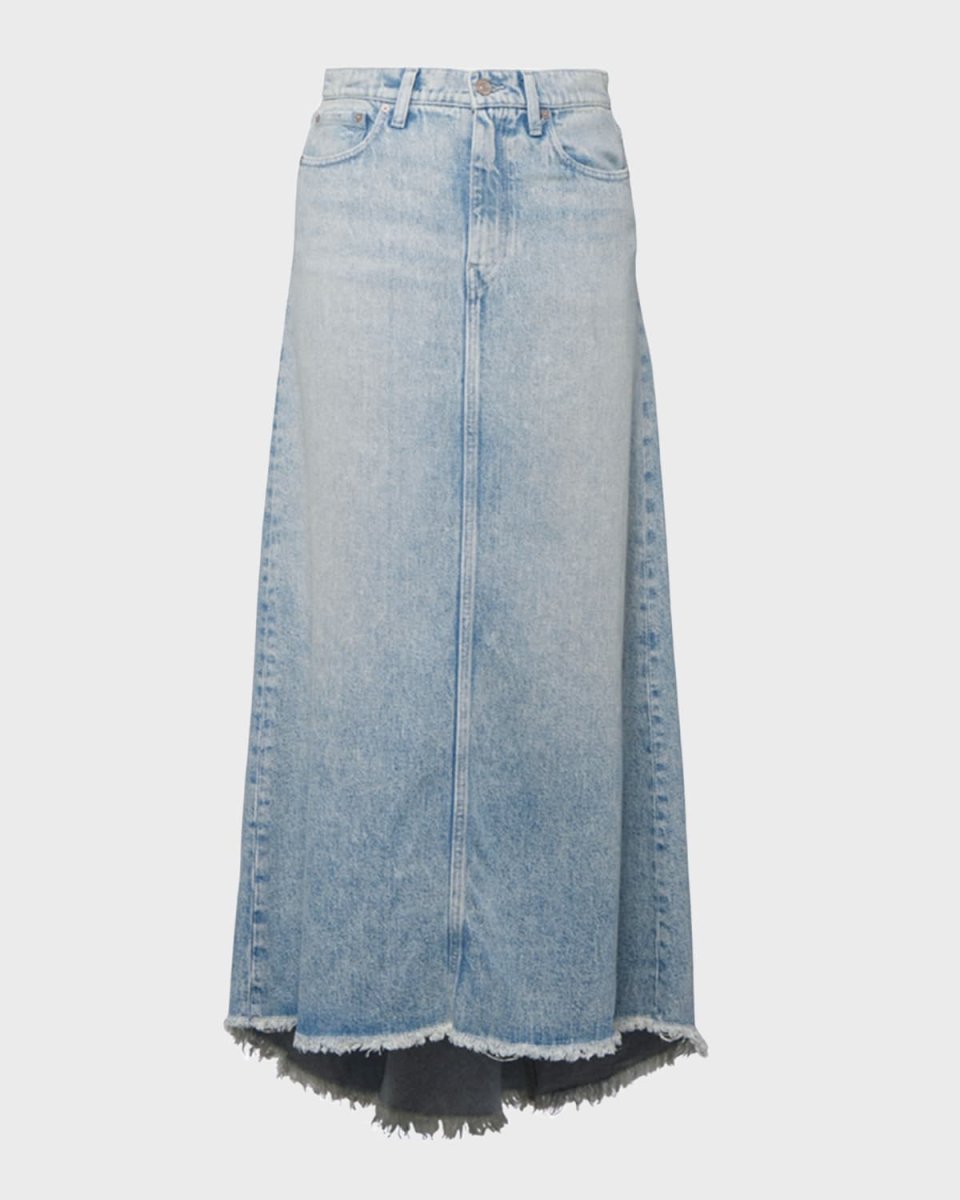 The Megan Denim Maxi Skirt