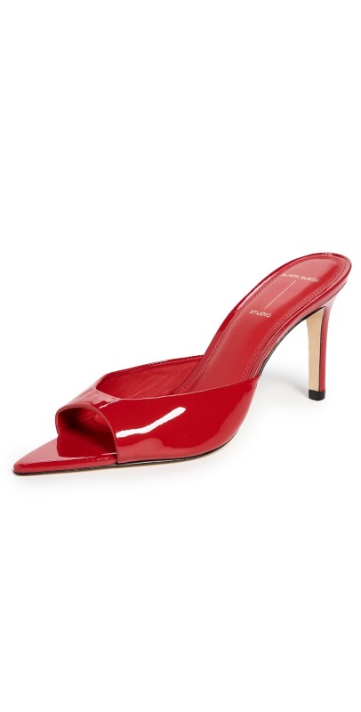 Black Suede Studio Cielo Sandals 65mm Racing Red