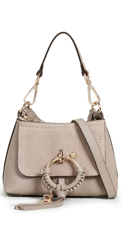 See by Chloe Joan Mini Hobo Motty Grey