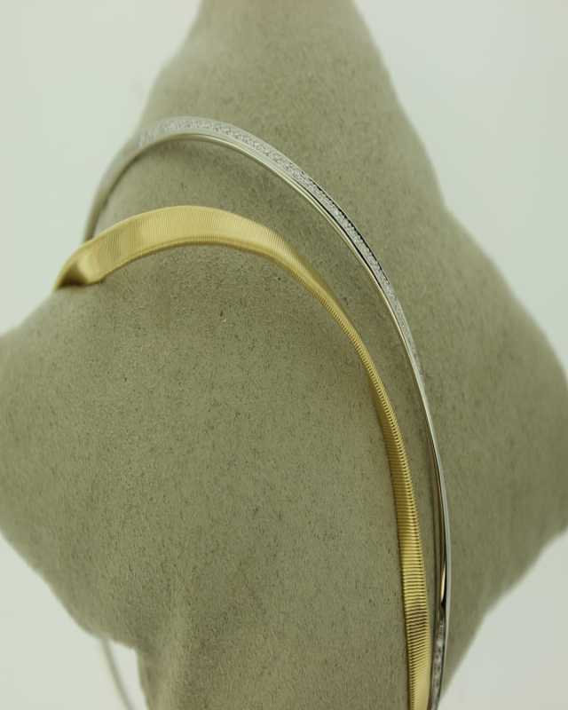 18K Yellow Gold Diamond Bangle Bracelet