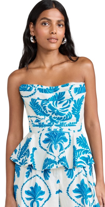 Andres Otalora Casco Historico Top Ivory/Cerulean Orchid