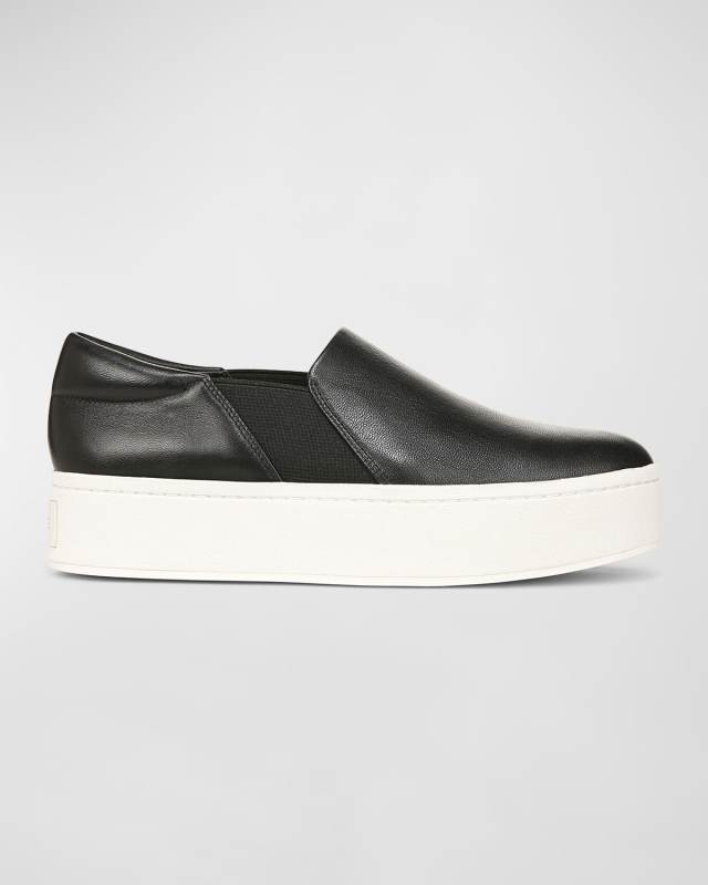 Warren Leather Slip-On Sneakers