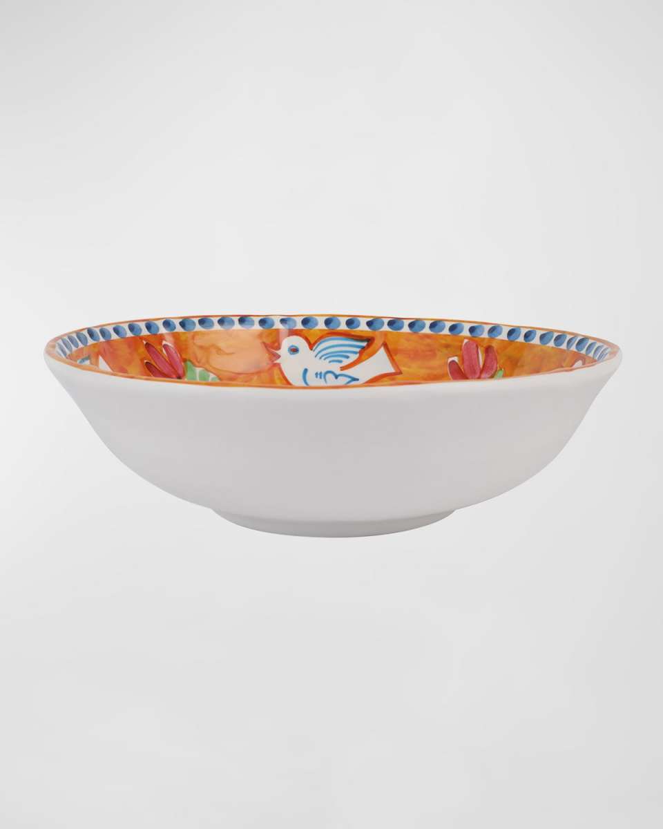 Melamine Campagna Uccello Large Serving Bowl
