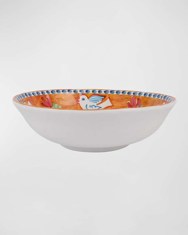 Melamine Campagna Uccello Large Serving Bowl