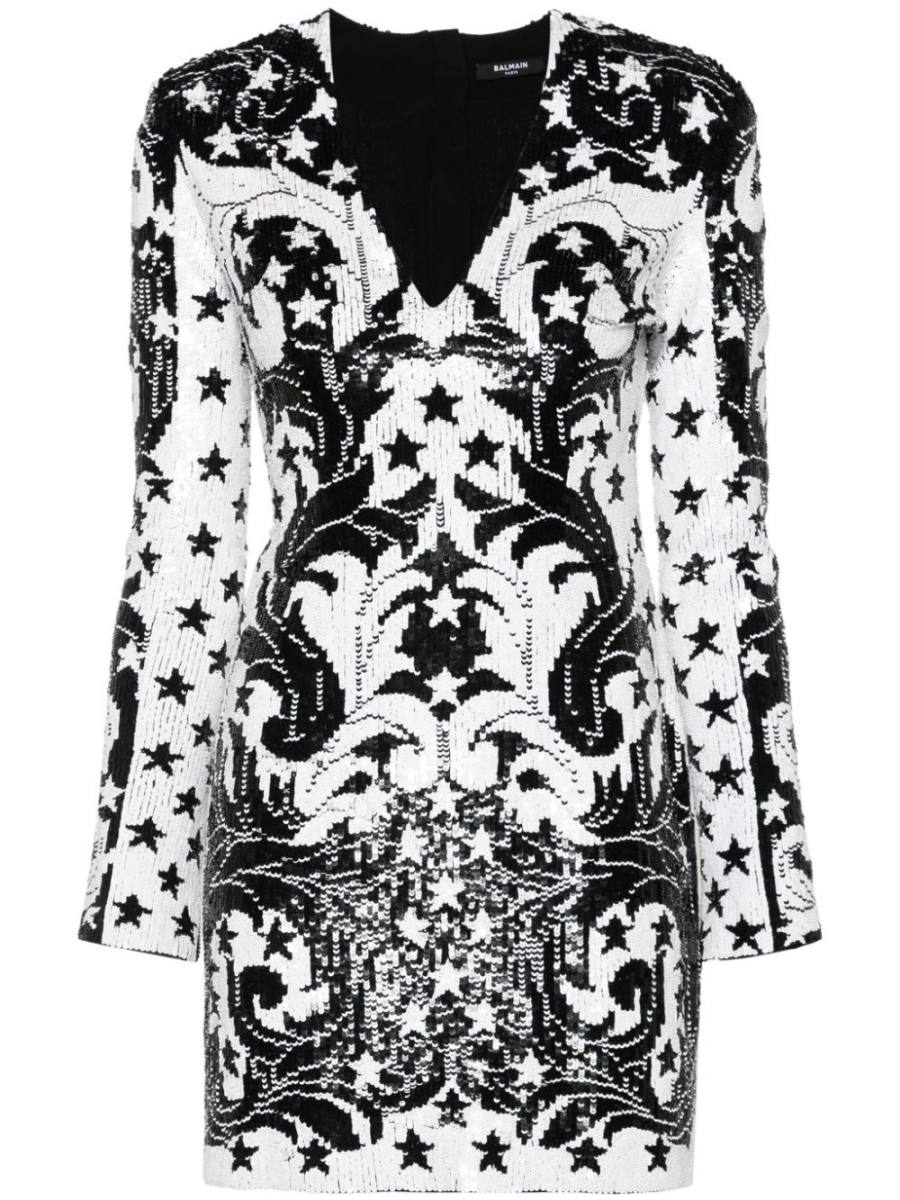 sequinned mini dress