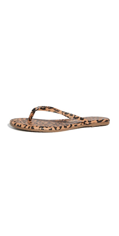 TKEES Studio Exotic Flip Flops Cheetah