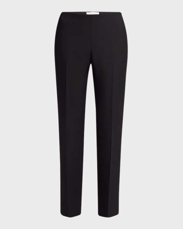Vesco Straight-Leg Ankle Wool Pants