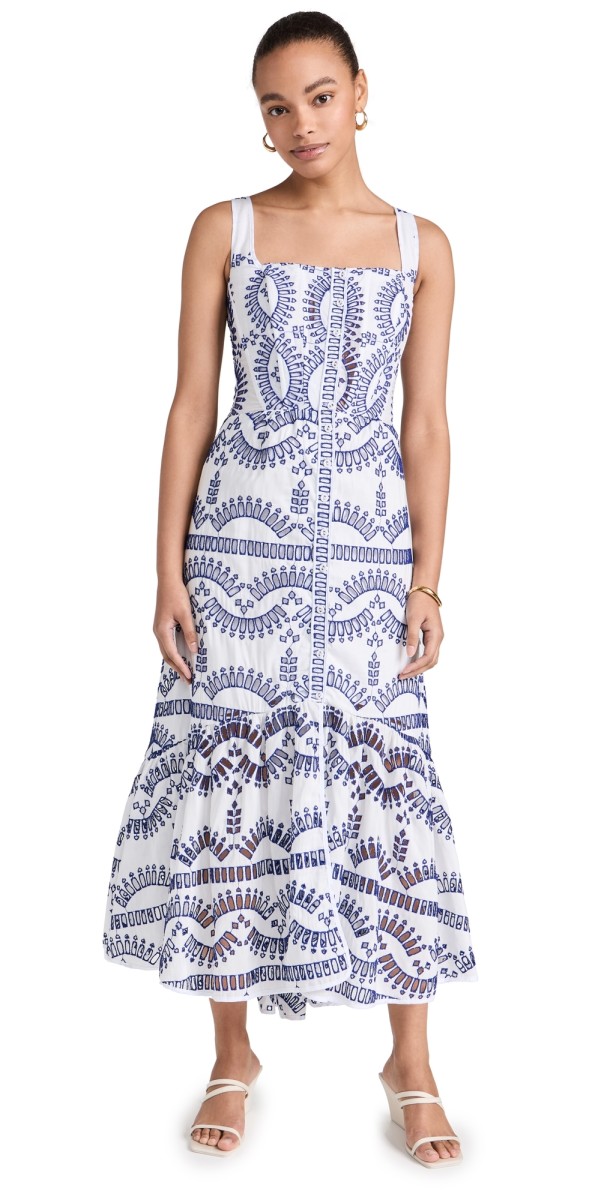 Charo Ruiz Nissy Long Dress Klein Blue