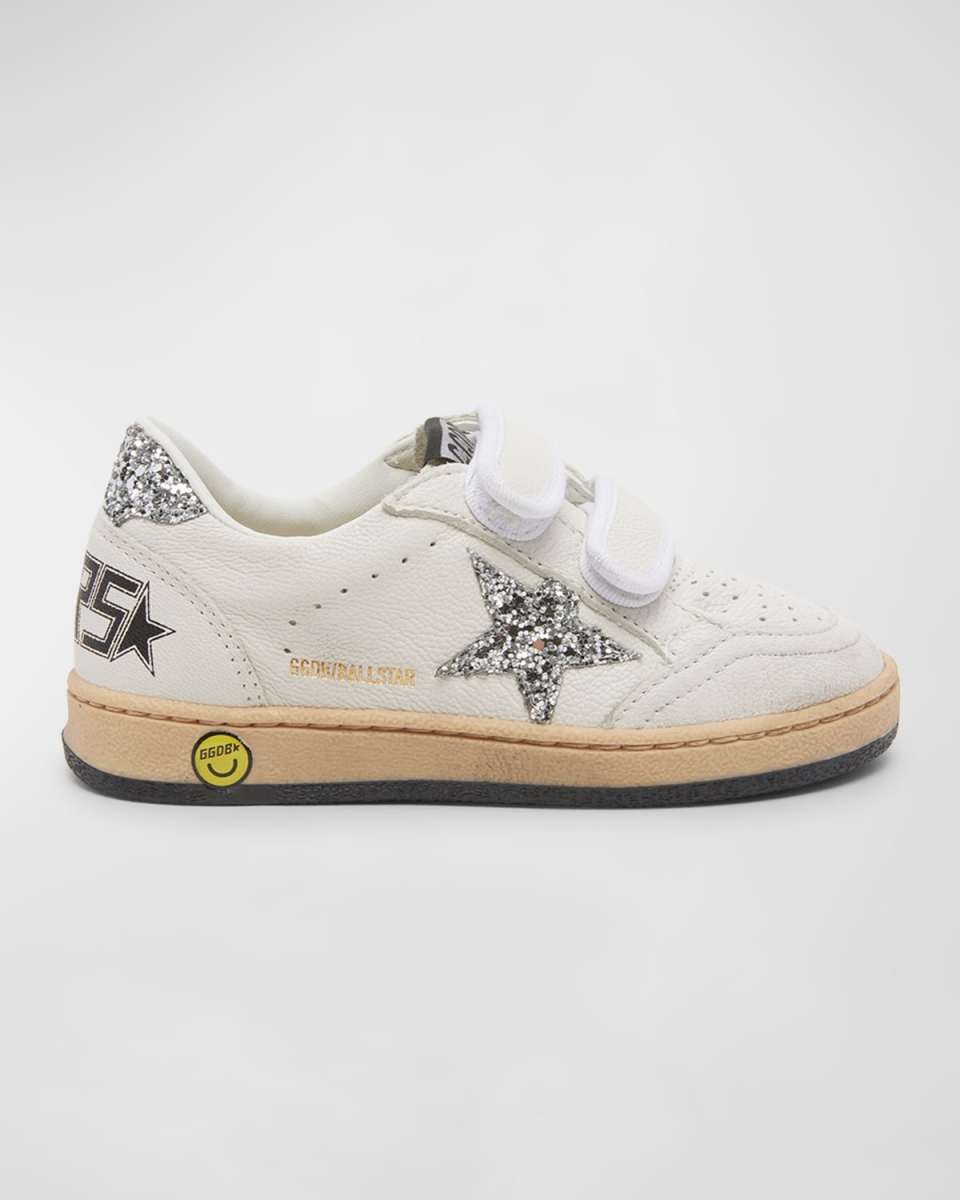 Girl's Ballstar Glitter Dual-Grip Sneakers, Kids