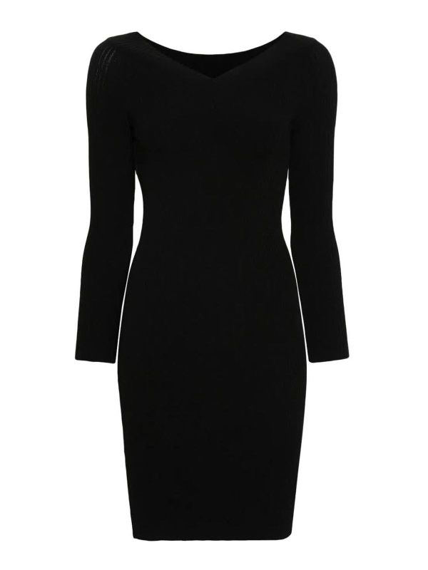 Alberta Ferretti Robe Au Genou - Noir