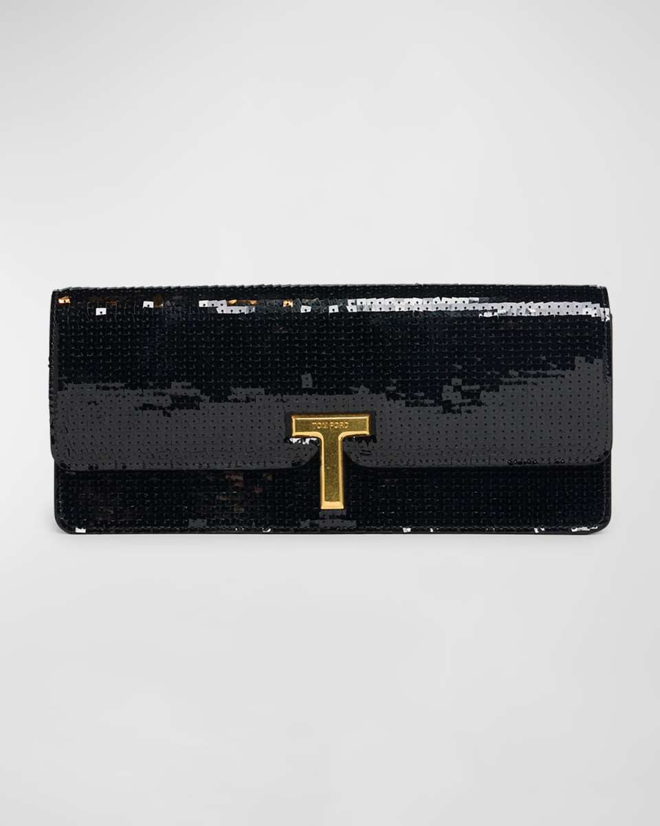 Wallis Sequined Squared Clutch Bag