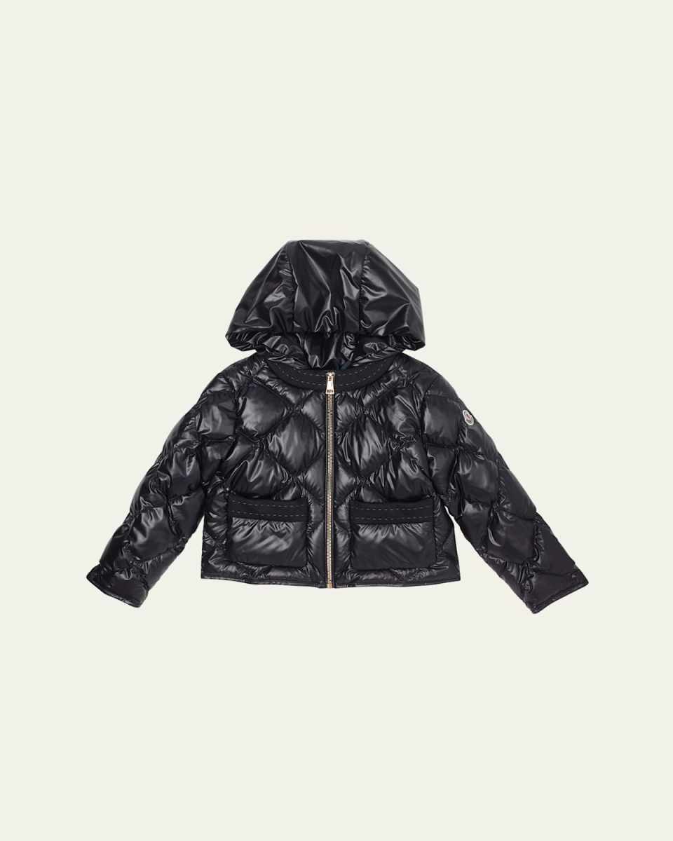 Boy's Marusya Knit Trim Puffer Jacket, Size 4-