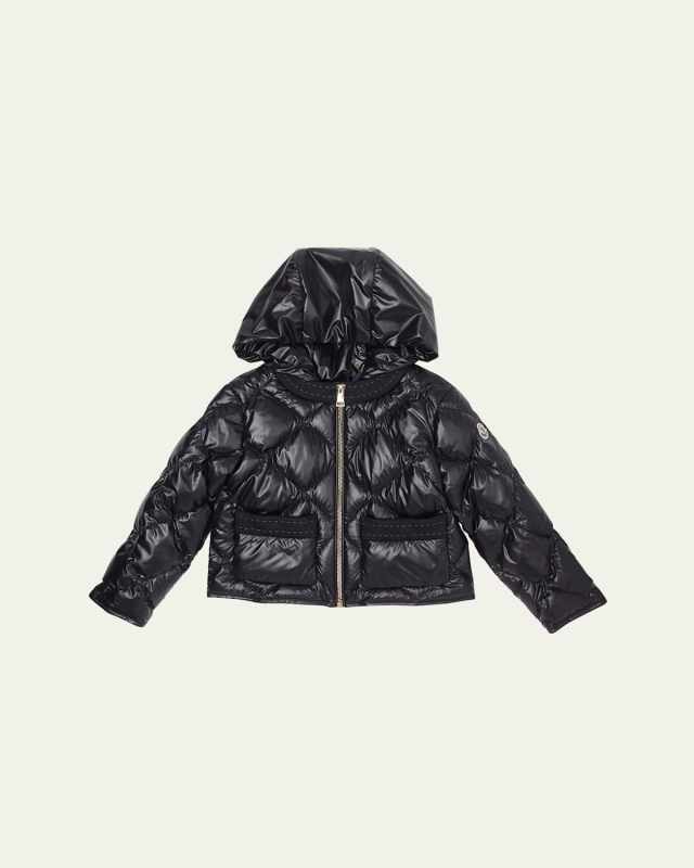 Boy's Marusya Knit Trim Puffer Jacket, Size 4-