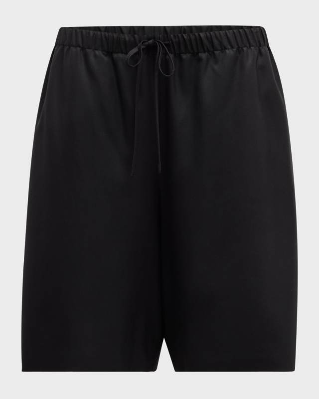 Stanton Wide-Leg Bermuda Pull-On Shorts