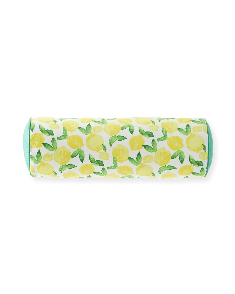 Knowles Lemon Print Bolster Pillow
