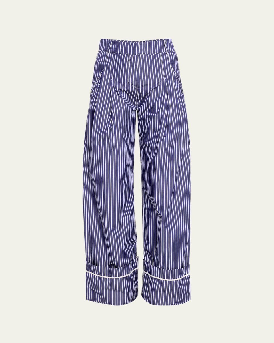 Oversized Pinstripe Tailoring Pants