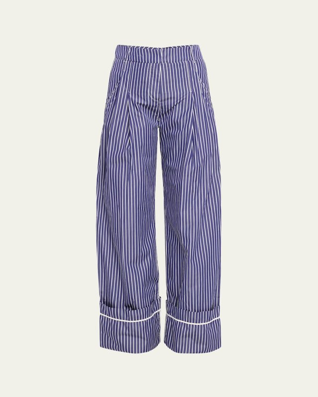 Oversized Pinstripe Tailoring Pants