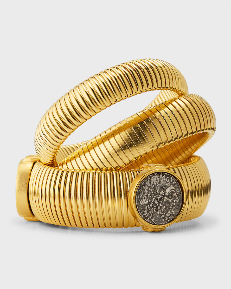 Cobra Coin Bracelets, Set of 3
