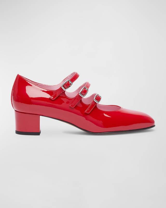 Kina Patent Mary Jane Ballerina Pumps