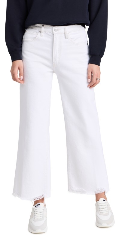 FRAME The Relaxed Straight Jeans White Modern Chew