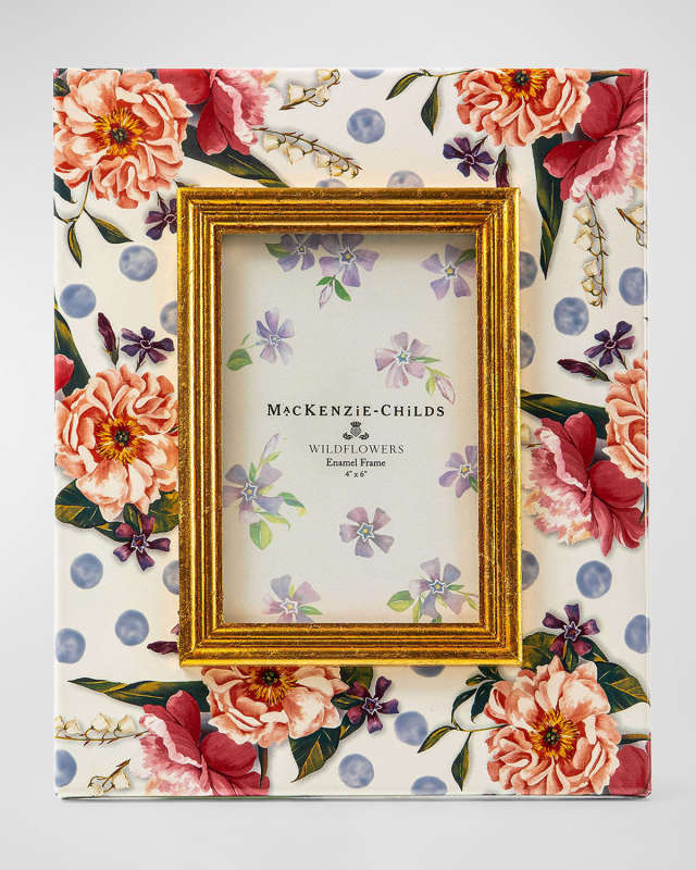 Wildflowers Enamel Frame, 4" x 6"