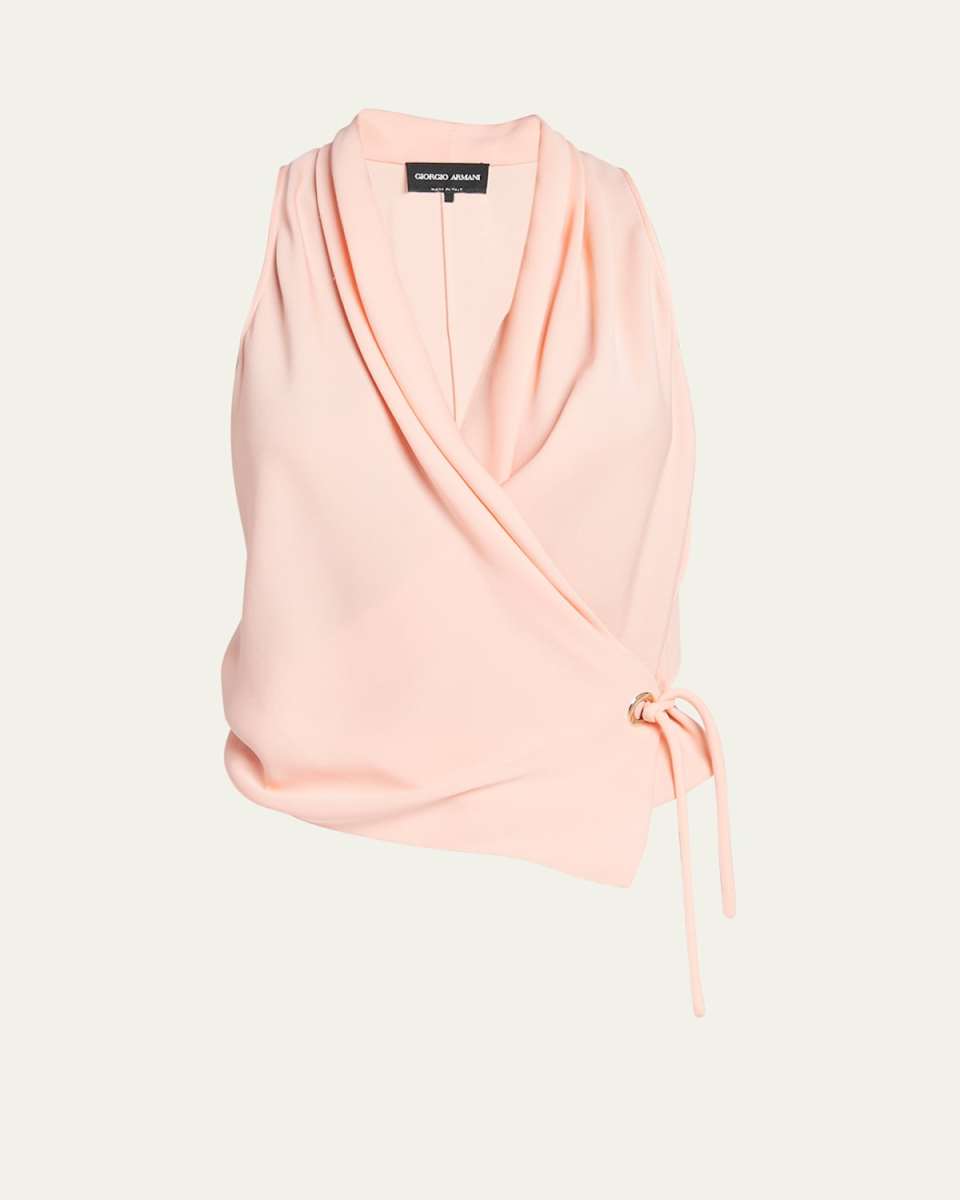 Silk Wrap Blouse
