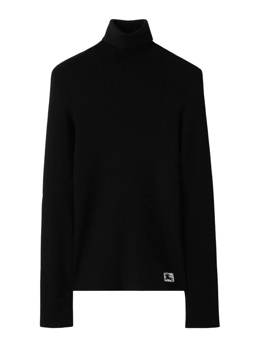 Burberry Pull Col Bateau - Noir