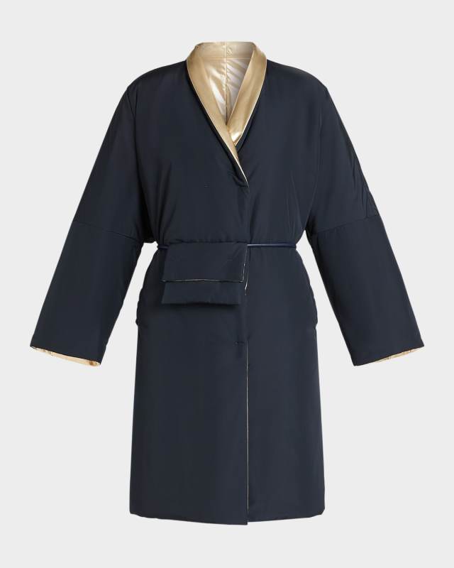Plus Size Rugiada Reversible Puffer Jacket