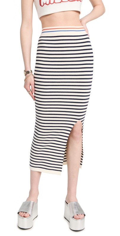 KULE The Dee Skirt Cream/Navy