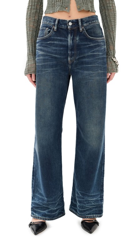 Acne Studios Broadway Denim Jeans Mid Blue