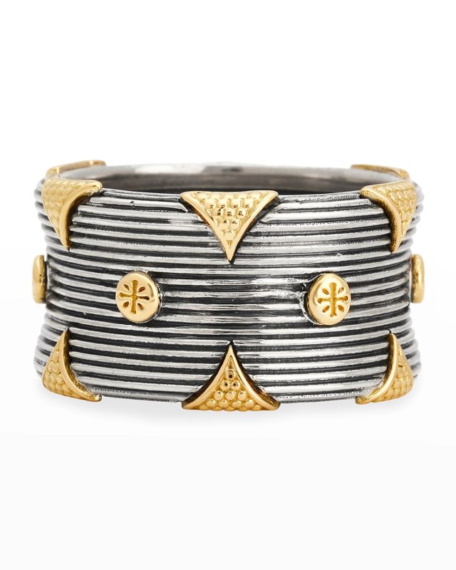 Delos Two-Tone Band Ring, Size