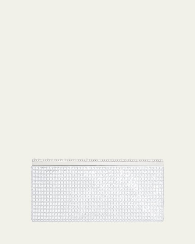 Grace Soft Case Clutch With Removable Jewel Baguette Shoulder Chain