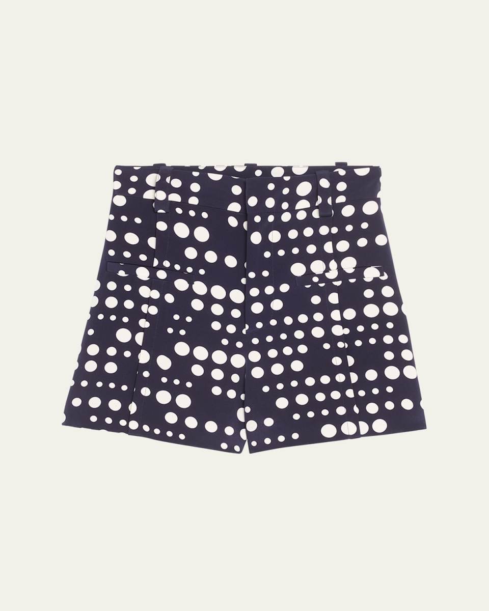 Dot Dotism Printed High Waisted Shorts