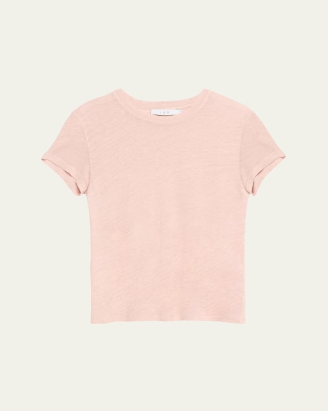 Third Linen Crewneck Top