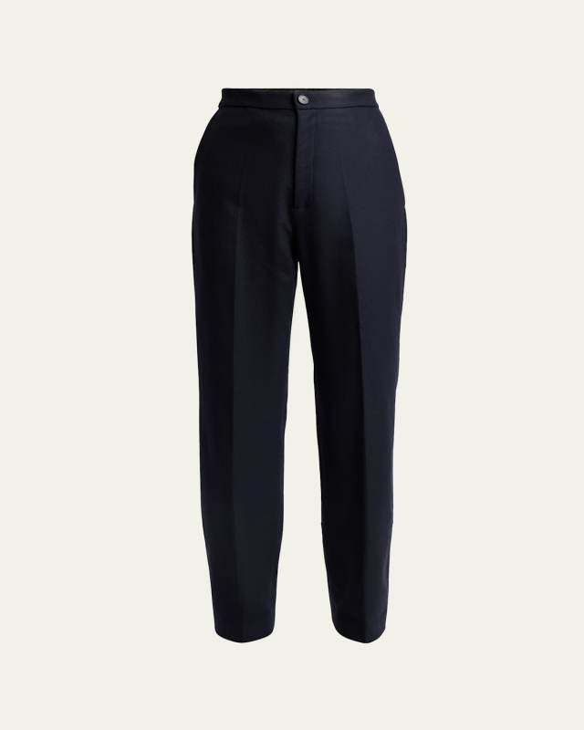 Flannel Straight Leg Pants