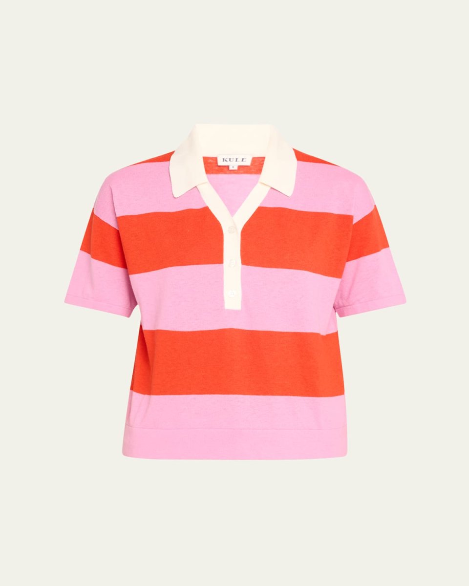 The Buell Short-Sleeve Striped Polo Shirt